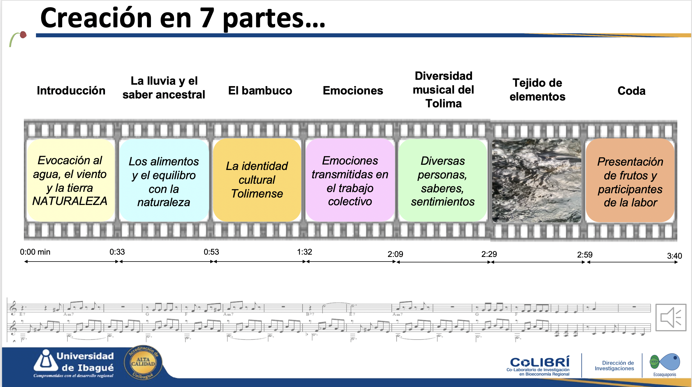 Imagen creación en 7 partes del El aleteo del Colibrí